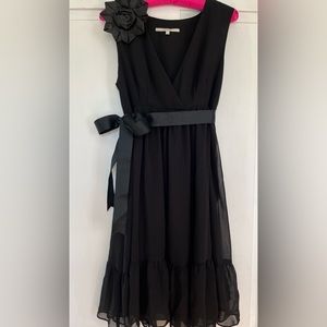 Anthropologie Wendy Katlen LBD with Ruffled Hem and Empire Waist, size 4